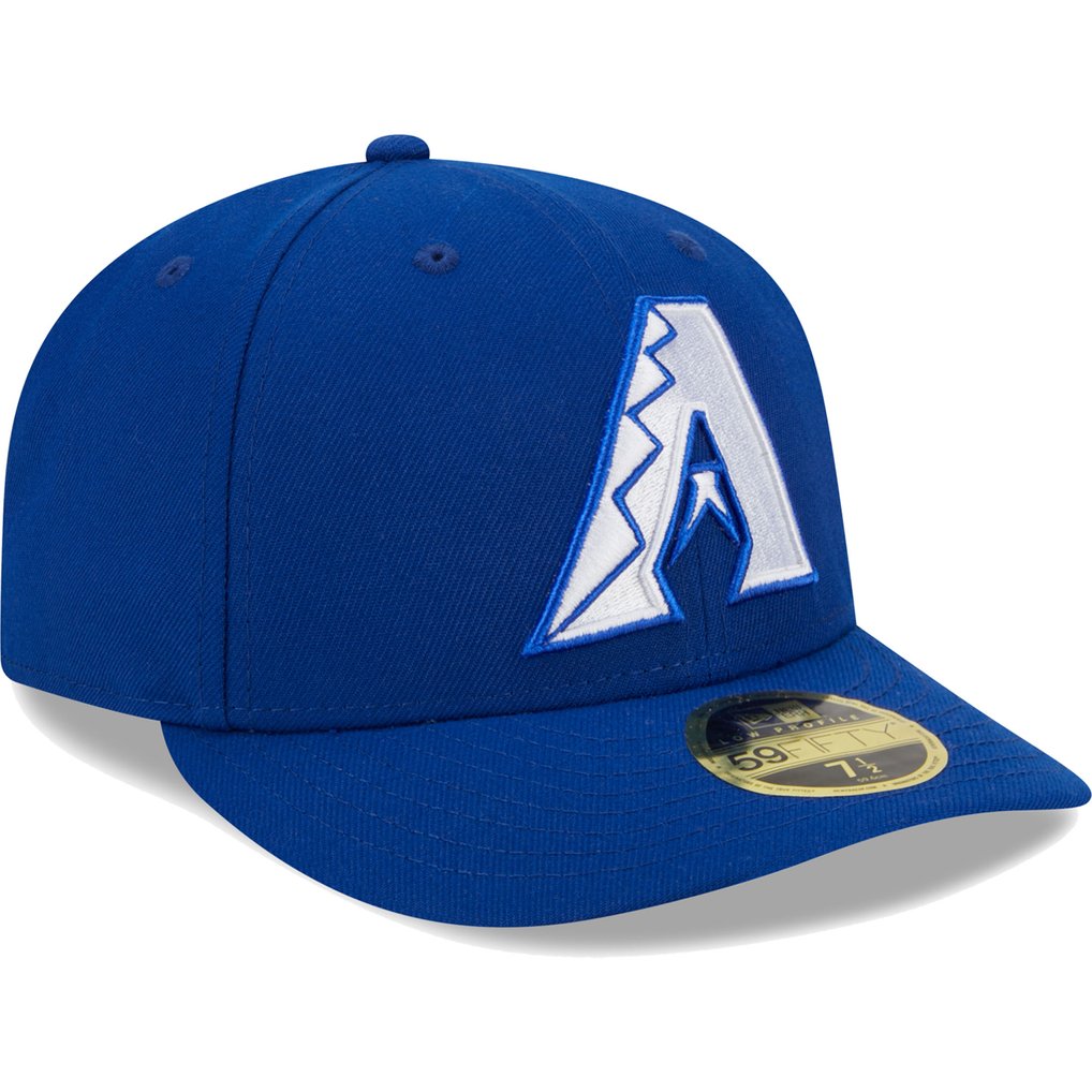 Arizona Diamondbacks New Era White Logo Low Profile 59FIFTY Fitted Hat - Royal